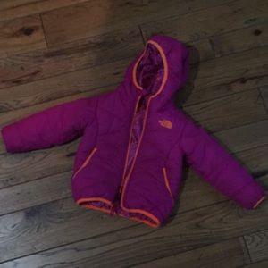 Toddler north face coat 2t- reversible!!